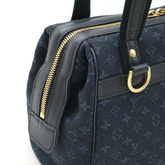 Louis Vuitton Navy Monogram Satchel - Picture 6 of 12